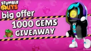 🔴 LIVE Stumble Guys Stream! ULTIMATE 1000 GEMS GIVEAWAY 💎