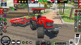  🚜 Modern tractor farming driving simulator 3d - new tractor games - android gameplay #tractorvideo 