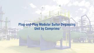 Plug-and-play modular sulfur degassing unit