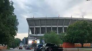 Live ! Clemson University Campus, Downtown Clemson, SC, Peaceful August Evening, Labor Day Weekend