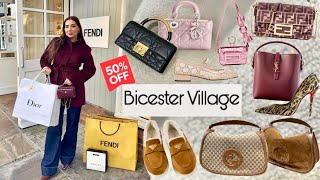 Major Bicester Village Luxury Outlet Shopping Vlog! 70% OFF Dior, Gucci, Prada, Miu Miu, Fendi, YSL
