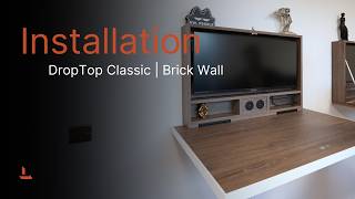 DropTop Classic Brick Wall Installation