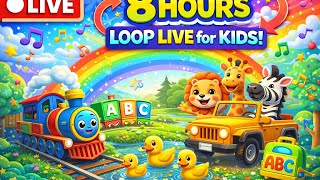 8 Hours LIVE for Kids 👶 | Nursery Rhymes, Learning & Fun
