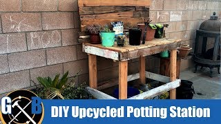 Making a DIY Rustic  Potting Station with Upcycled Materials :: BUILD