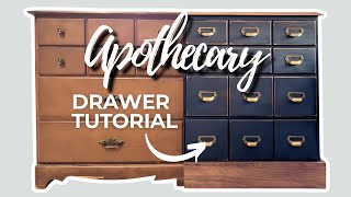 DIY Apothecary Cabinet Look | Router Drawer Grid Tutorial