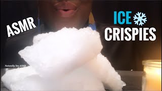 ASMR REFROZEN ICE CRISPIES ( ICE EATING SOUNDS) #RELXAINGCRUNCHES #POWDERYICE #SHAVEDICED