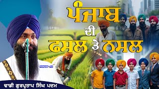 ਪੰਜਾਬ ਦੀ ਫ਼ਸਲ ਤੇ ਨਸਲ  | Dhadi Gurpartap Singh Padam | #trending #shortsvideo #trendingvideo #gurbani