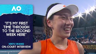 Xinyu Wang On-Court Interview | Australian Open 2026 Third Round