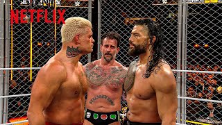 Roman Reigns and Cody Rhodes face-off after masked man interferes | WWE Survivor Series | 11/29/25