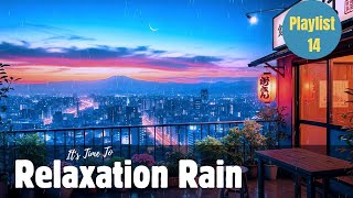 [Lofi Rain #14] Rainy City Nights Lofi Piano 🌙 Deep Focus Beats