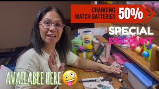 CHANGING WATCH BATTERIES KAYA KO KAYA?🤪