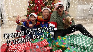 Opening Christmas Presents part 1!!!! (Big Suprise😳)