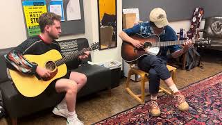 Matt Arons and Cameron Knowler playing Thompson Guitars at The Fretboard Journal Summit 2023