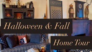 Take a Fun Tour of Karen Doty’s Festive Fall & Halloween Home!  Full of Primitives!