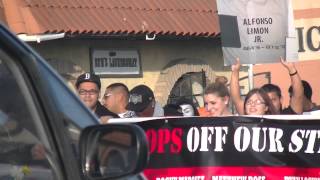 (Undercover footage) Oxnard March Against Police Brutality - Oct. 2013 - Cooper & Garfield Rd.