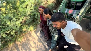 खेत पे जाने का अलग अंदाज़ 😱लोडर पे 🚜✨