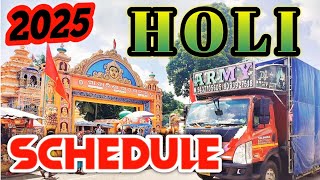 2025 HOLI SCHEDULE OF ARMY DJ BY @KIRANNAYAK29