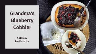 Old Fashioned Blueberry Cobbler