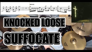 Knocked Loose - Suffocate - Drum Cover With SHEET MUSIC