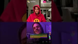 Justin Bieber IG Live