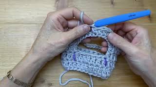 Meg's Basket - Finishing off the handles