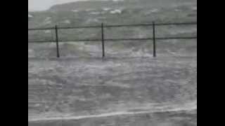 UK storm hitting Largs, 3rd January, 2014.