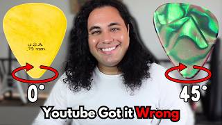Flat Picking vs. Angled: YouTube Got It Wrong