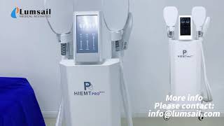 LUMSAIL BS-EMT8 hiemt EMS Sculpt Machine Interface Intro