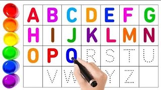 A to Z,,a for aeroplane ✈️ b for book 📖..Lear alphabet A B C D.. English alphabet