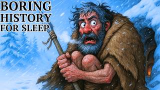 How Prehistoric People Sleep in the Wilderness During Brutal Snowstorm | Relaxing History for Sleep