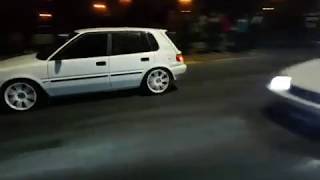 Toyota 16v Twin-Cam Hatch vs Honda Ballade B16A Vtec - NASREC Drag Racing FNB Stadium - June 2018