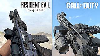 Resident Evil 9 vs Call of duty Weapons Comparison