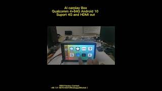 AI carplay Android box 8core Qualcomm Chip Support 4G and HDMI out Plug and play for Car