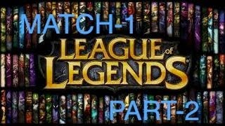 TWISTED KILL- League of legends with friends- Match-1: Pt-2