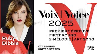 CMIM 2025 Voix | Voice - Ruby Dibble : Schubert, Ravel, Brahms, Strauss