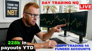 **LIVE** TRADING FUTURES - TRADING 47 FUNDED ACCOUNTS - CODE NBT