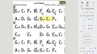 "Let It Snow" Backing Track MEDIUM F Major