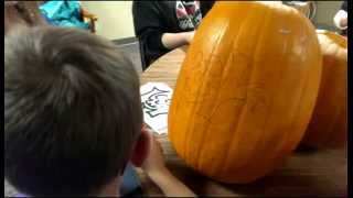 Pumpkin carving fun 2013