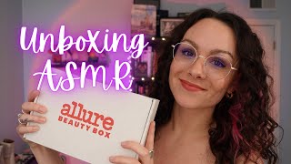 ASMR Allure Beauty Box Unboxing 💄 (Tapping, Crinkling, Tracing, Whispering)