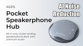 AVerMedia Pocket Speakerphone Hub AS315 - AI Noise Reduction Comparison Video