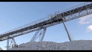 Crushed Marble Discharge Operation, MV CSL Trimnes, Elnesvågen, Norway