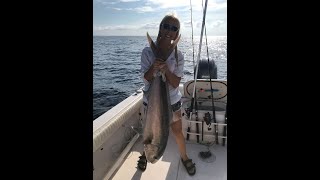 MONSTER AMBERJACK PB Deep Sea Fishing Offshore and a keeper American Red Snapper opening day