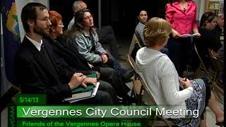 Vergennes City Council: May 15, 2013