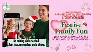 How to Create Festive Family Fun | Stop Buying Christmas Cards! Do This with Your Kids Instead🎄#xmas