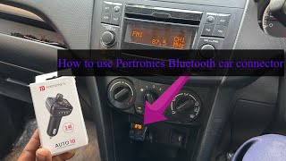 #portronics  How to connect portronics v5.0 car Bluetooth device with car charger