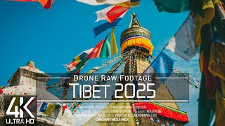 【4K】☸️ Drone RAW Footage 🔥 This is TIBET 2025 🔥 Yamdrok Lake 🔥 Karola Glacier 🔥 UltraHD Stock Video
