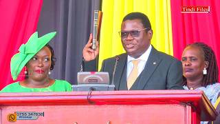 Hon. Nobert Mao Takes His Oath For The 12th Parliament.