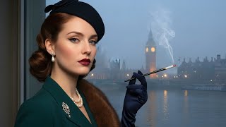 1940's Foggy London Jazz - Mysterious British Elegance | Victorian Noir Lounge Music