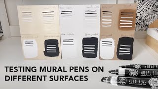Testing Mural Pens on different surfaces