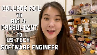 How I went from a College Fail →  Big 4 Consultant → 6 Figure Salary Software Engineer in the US